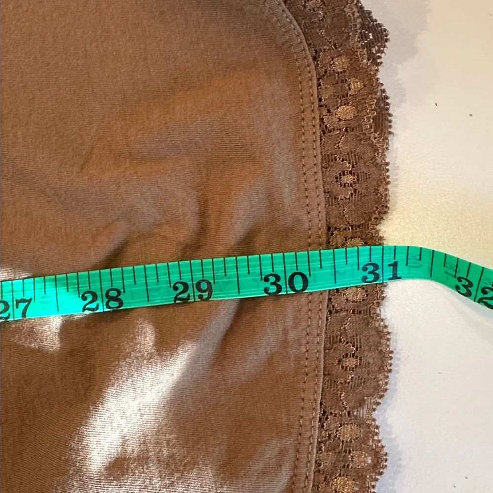 New Free People Brown Lace-Trimmed Chemise. Size S.